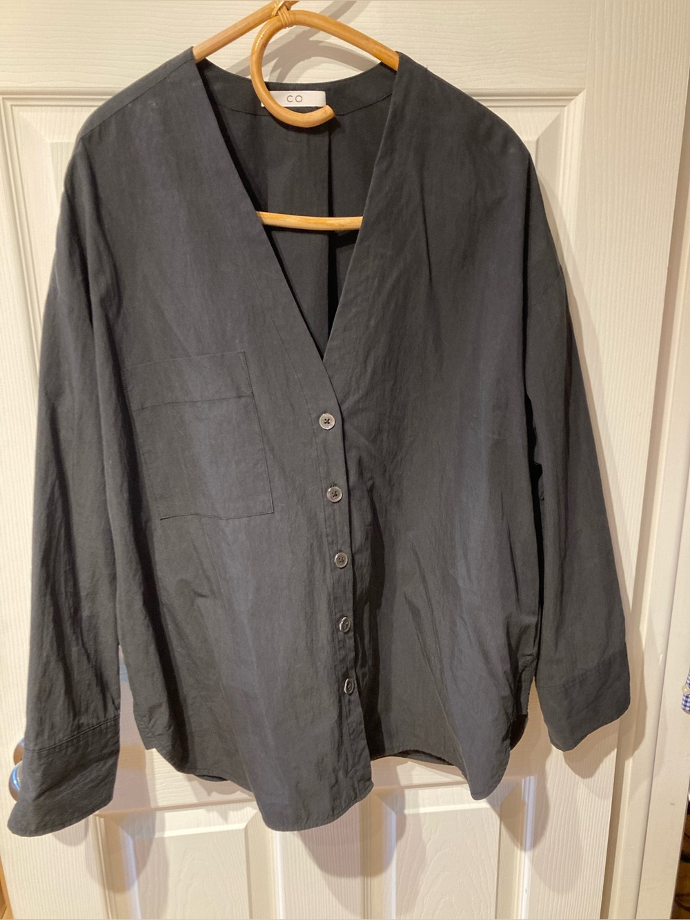 CO Crinkly Black Shirt/Jacket
